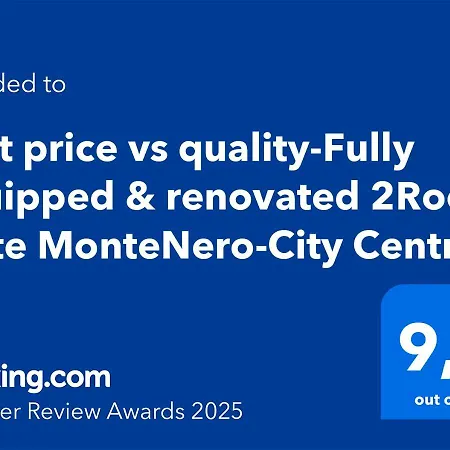 아파트 Price Vs Quality - Fully Equipped & Renovated 1br Montenero - Centre 올비아